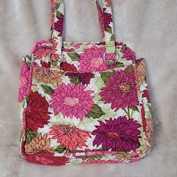 VERA BRADLEY HELLO DAHLIA TOTE PURSE (RETIRED PATTERN) - Picture 6 of 8